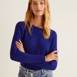 Mango wool-blend knit sweater